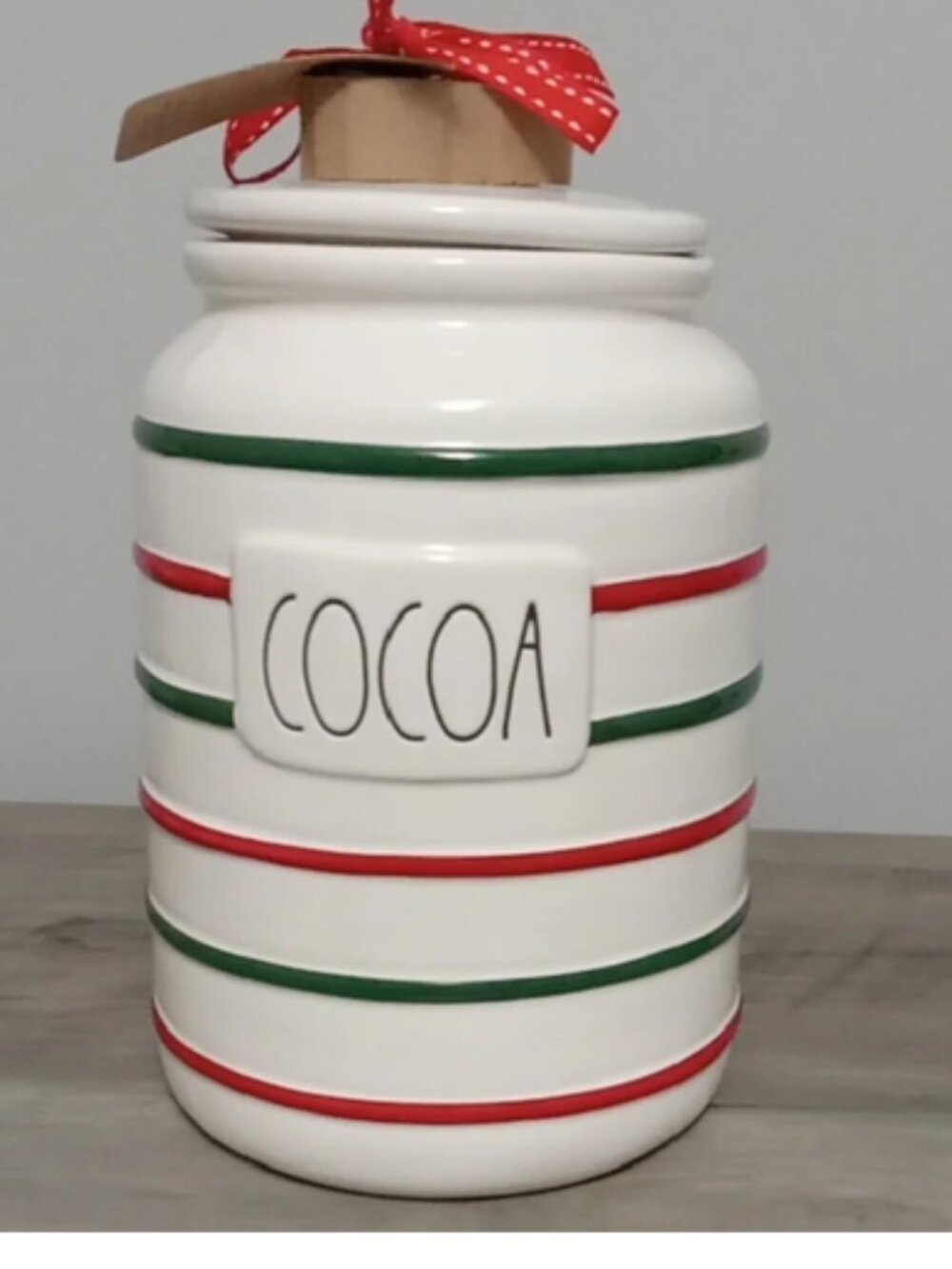 Rae Dunn COCOA ceramic canister New release